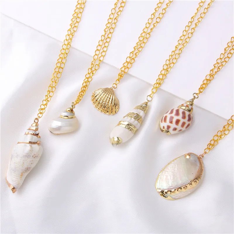 2020 Boho Shell Necklace Conch Seashell Necklace Pendant for Women Collier Femme Shell Porcelain Snail Summer Jewelry - troupe de luxe2020 Boho Shell Necklace Conch Seashell Necklace Pendant for Women Collier Femme Shell Porcelain Snail Summer Jewelry