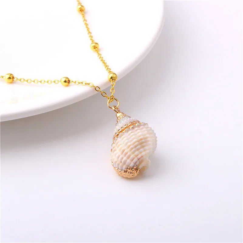 2020 Boho Shell Necklace Conch Seashell Necklace Pendant for Women Collier Femme Shell Porcelain Snail Summer Jewelry - troupe de luxe2020 Boho Shell Necklace Conch Seashell Necklace Pendant for Women Collier Femme Shell Porcelain Snail Summer Jewelry