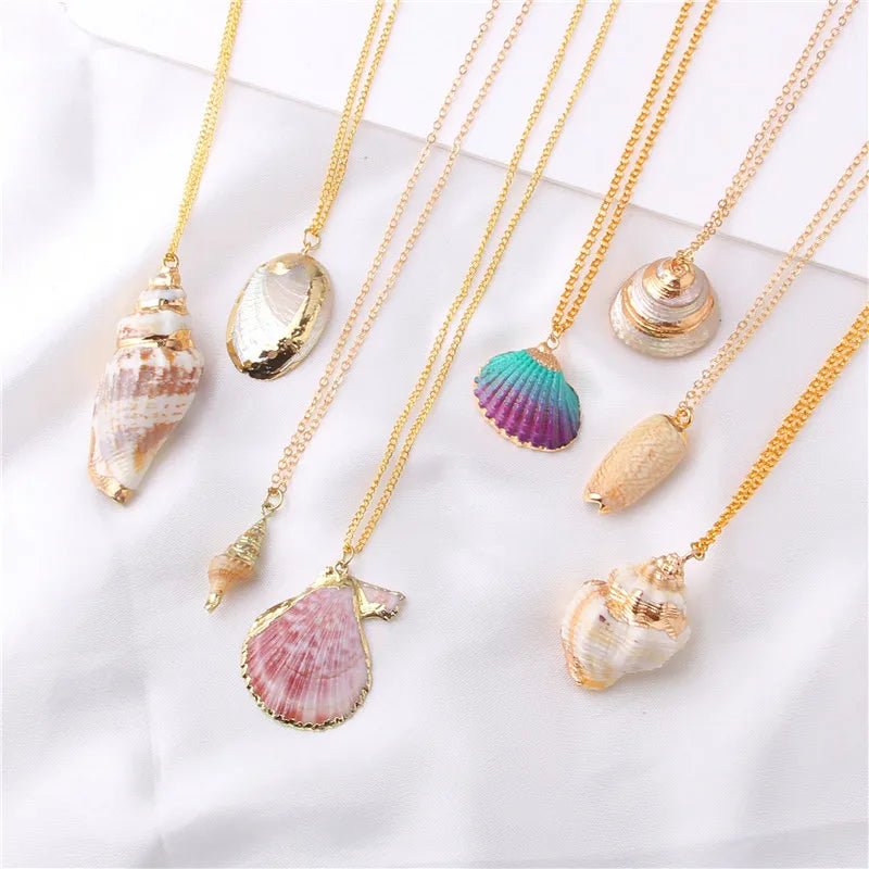 2020 Boho Shell Necklace Conch Seashell Necklace Pendant for Women Collier Femme Shell Porcelain Snail Summer Jewelry - troupe de luxe2020 Boho Shell Necklace Conch Seashell Necklace Pendant for Women Collier Femme Shell Porcelain Snail Summer Jewelry
