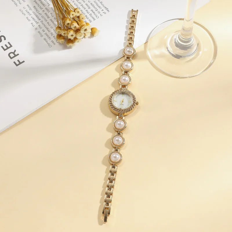 Ladies Watch, Fashion, Exquisite Versatile Pearl Bracelet Quartz Watch - troupe de luxeLadies Watch, Fashion, Exquisite Versatile Pearl Bracelet Quartz Watch