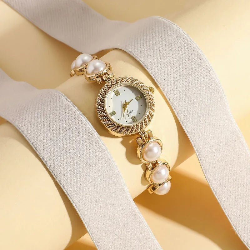 Ladies Watch, Fashion, Exquisite Versatile Pearl Bracelet Quartz Watch - troupe de luxeLadies Watch, Fashion, Exquisite Versatile Pearl Bracelet Quartz Watch