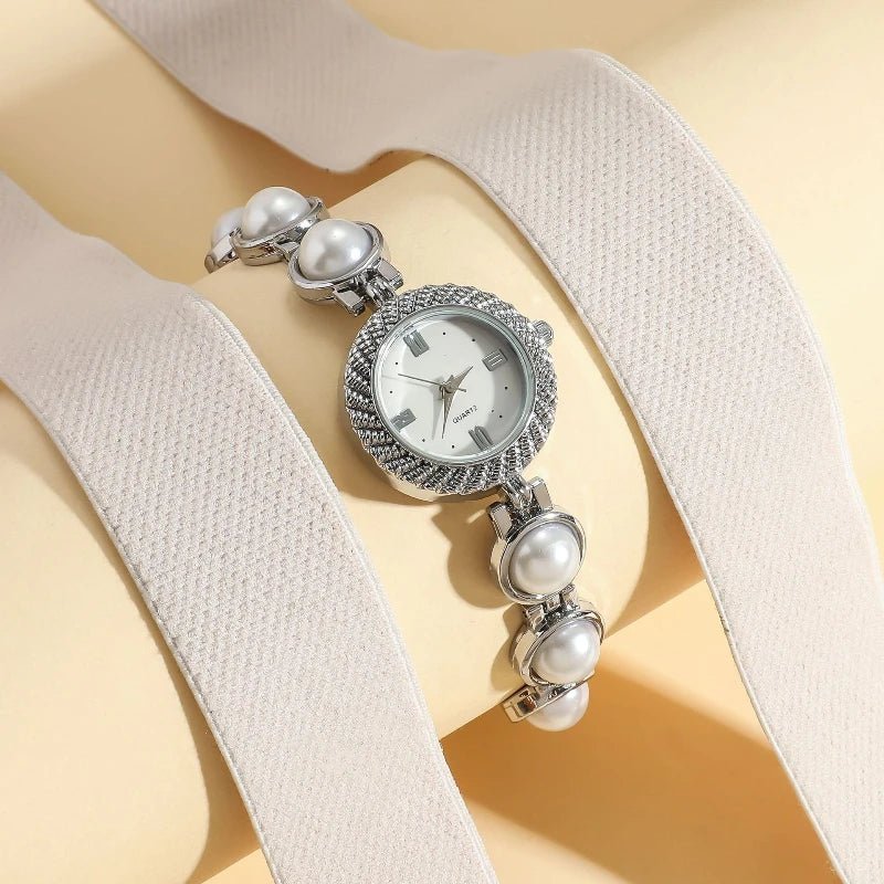 Ladies Watch, Fashion, Exquisite Versatile Pearl Bracelet Quartz Watch - troupe de luxeLadies Watch, Fashion, Exquisite Versatile Pearl Bracelet Quartz Watch