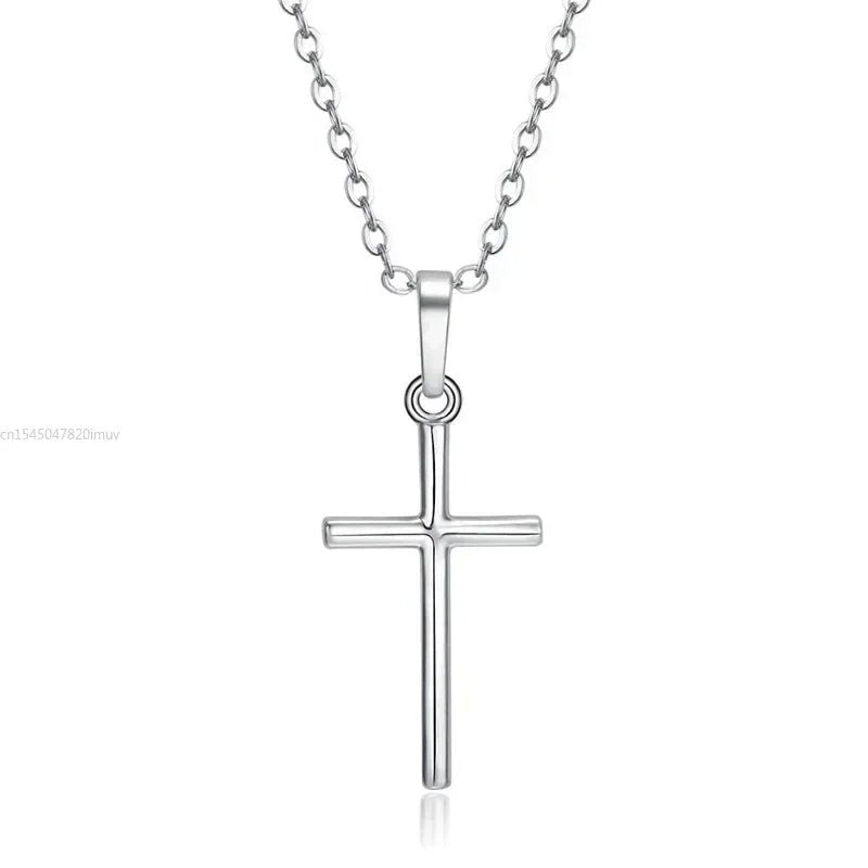 Luxury Zircon Cross Pendants Necklace Fashion Light Golden Silver Color for Men Women Jewelry Chain Accessory - troupe de luxeLuxury Zircon Cross Pendants Necklace Fashion Light Golden Silver Color for Men Women Jewelry Chain Accessory