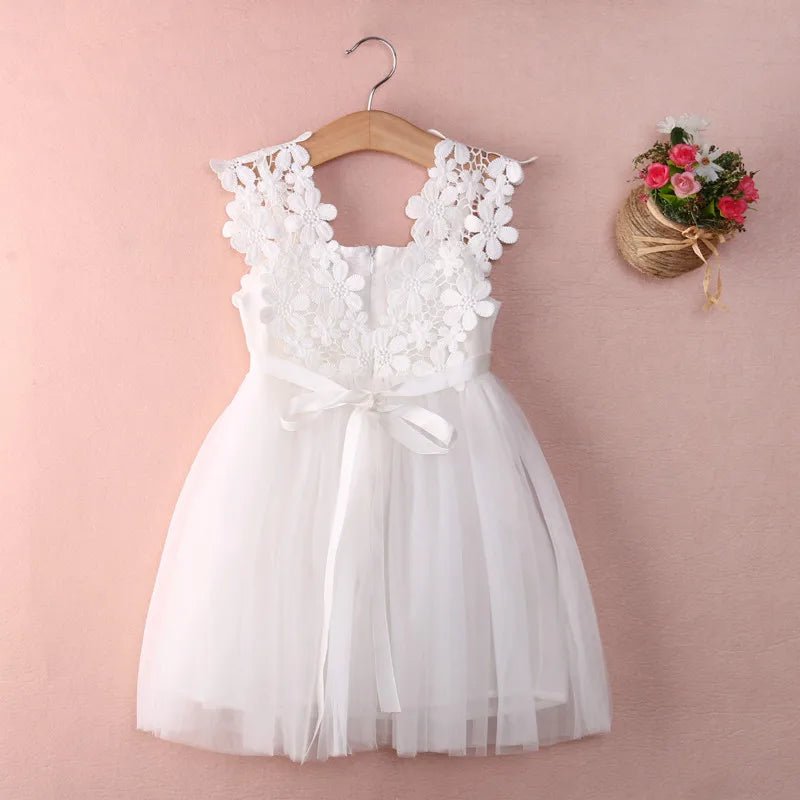 New XMAS Baby Girls Party Lace Tulle Flower Gown Fancy Dridesmaid Dress Sundress Girls Thanksgiving Dress - troupe de luxeNew XMAS Baby Girls Party Lace Tulle Flower Gown Fancy Dridesmaid Dress Sundress Girls Thanksgiving Dress