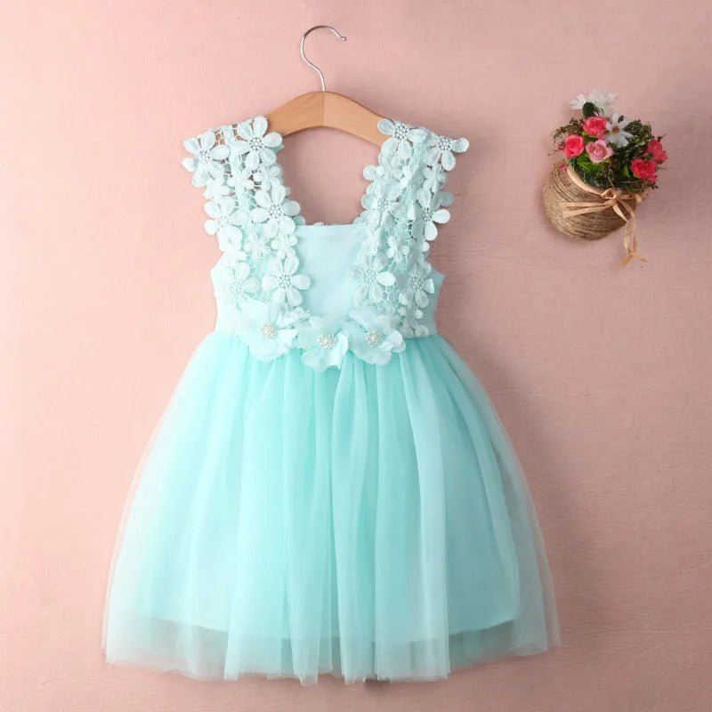 New XMAS Baby Girls Party Lace Tulle Flower Gown Fancy Dridesmaid Dress Sundress Girls Thanksgiving Dress - troupe de luxeNew XMAS Baby Girls Party Lace Tulle Flower Gown Fancy Dridesmaid Dress Sundress Girls Thanksgiving Dress