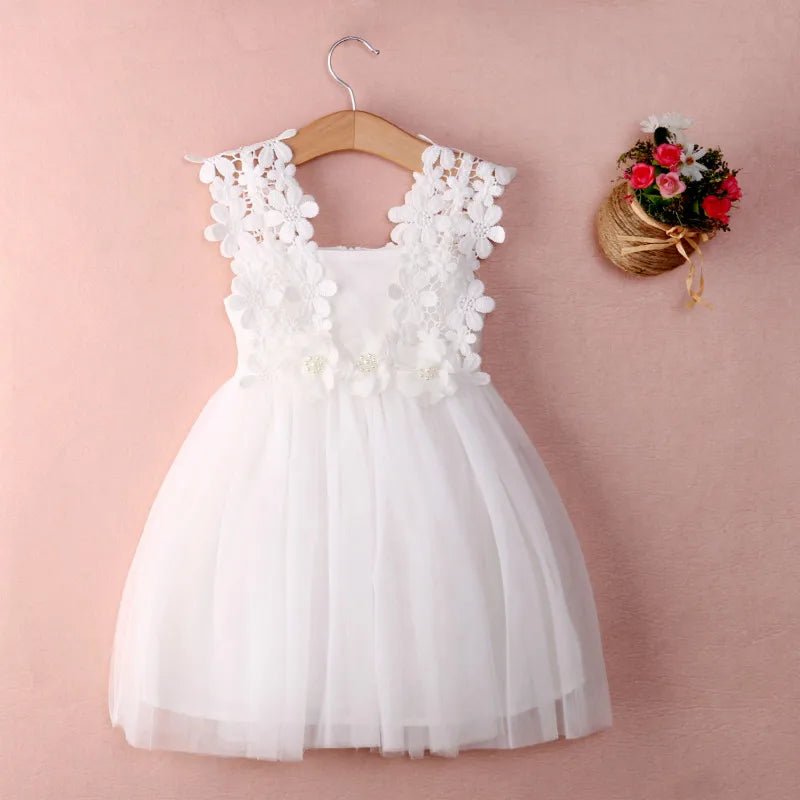 New XMAS Baby Girls Party Lace Tulle Flower Gown Fancy Dridesmaid Dress Sundress Girls Thanksgiving Dress - troupe de luxeNew XMAS Baby Girls Party Lace Tulle Flower Gown Fancy Dridesmaid Dress Sundress Girls Thanksgiving Dress