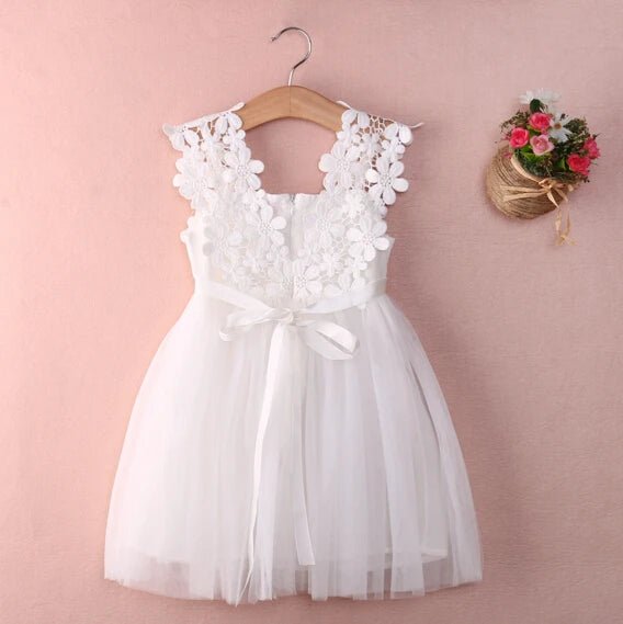 New XMAS Baby Girls Party Lace Tulle Flower Gown Fancy Dridesmaid Dress Sundress Girls Thanksgiving Dress - troupe de luxeNew XMAS Baby Girls Party Lace Tulle Flower Gown Fancy Dridesmaid Dress Sundress Girls Thanksgiving Dress
